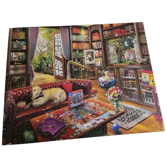 PUZZLE LIBRARY White Mountain Puzzle 1000 Pieces Complete with all Pieces #1796 - Picture 6 of 6